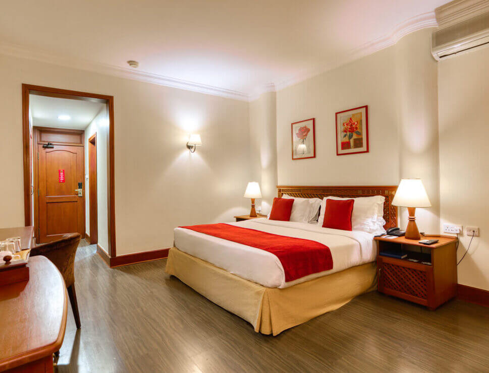 Comfortable midrange hotel room for Tanzania safari travelers