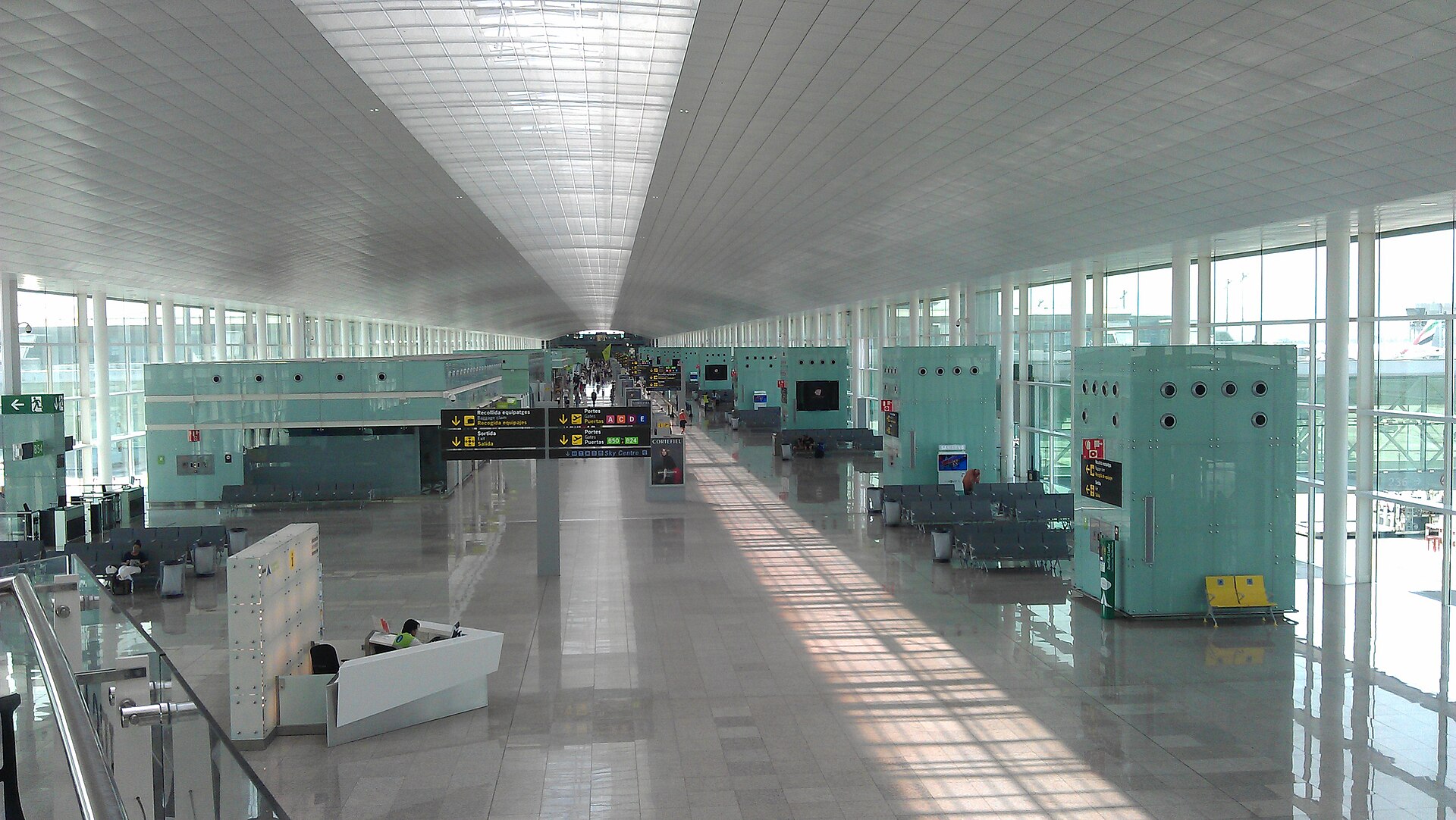 Barcelona Airport Terminal 1 for Tanzania flight planning